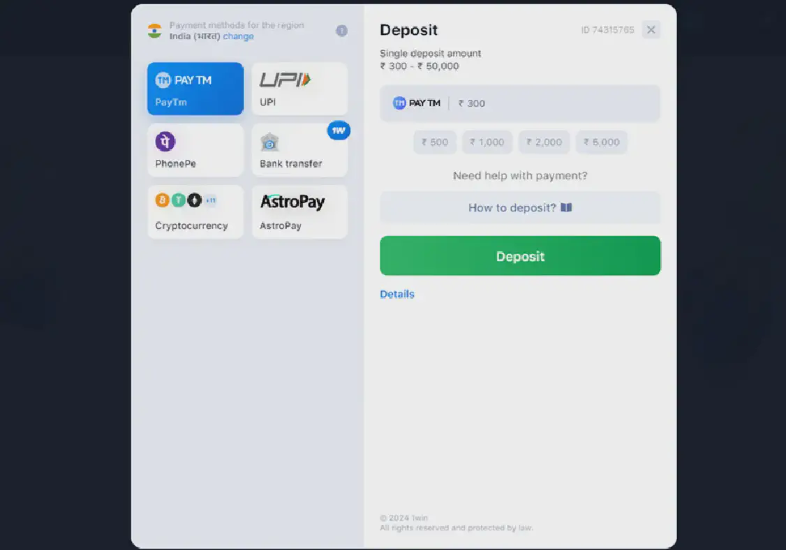Aviator game deposit