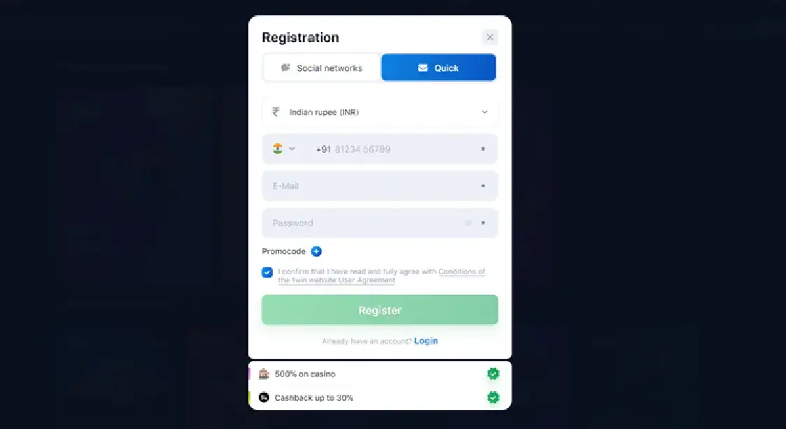 Aviator registration