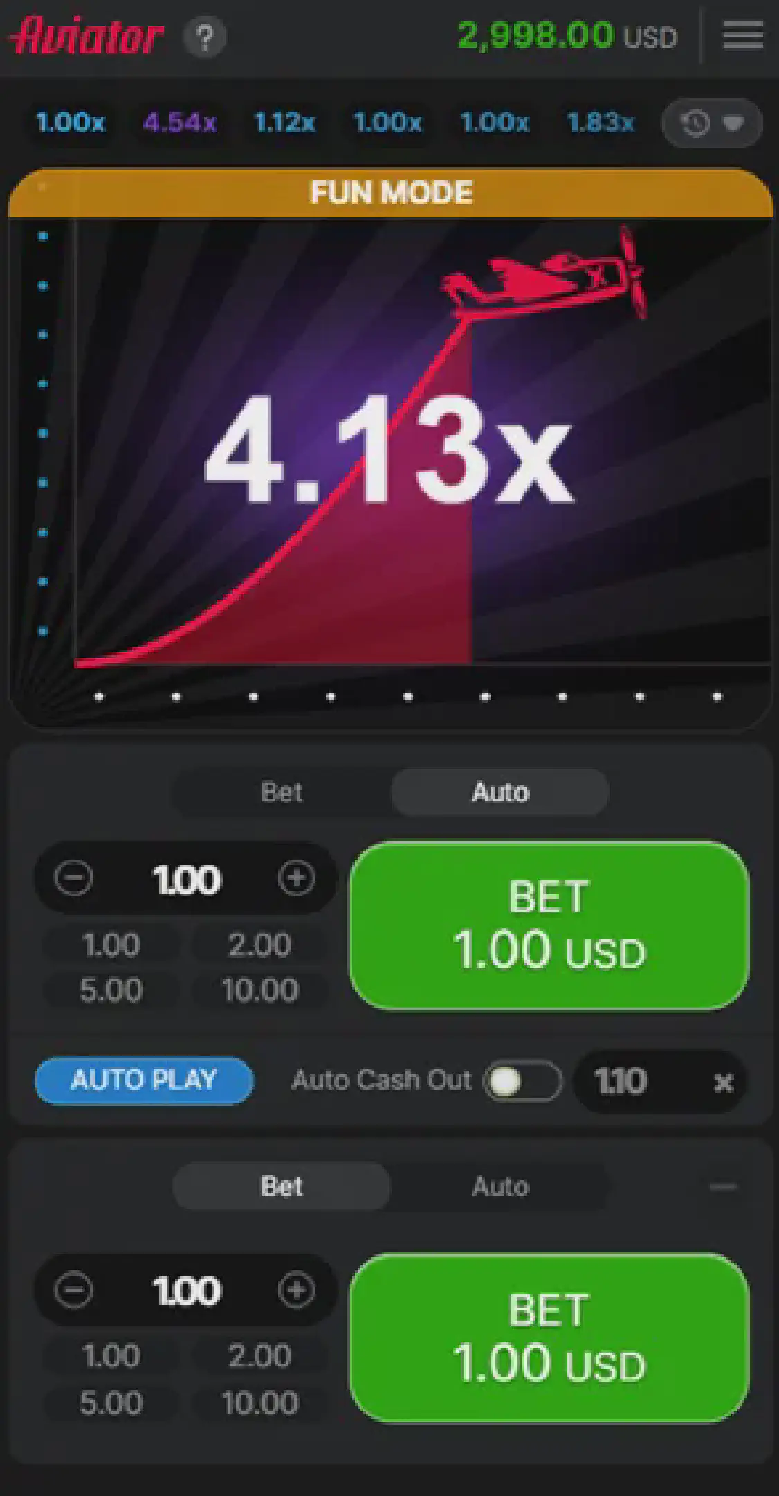 Aviator casino game