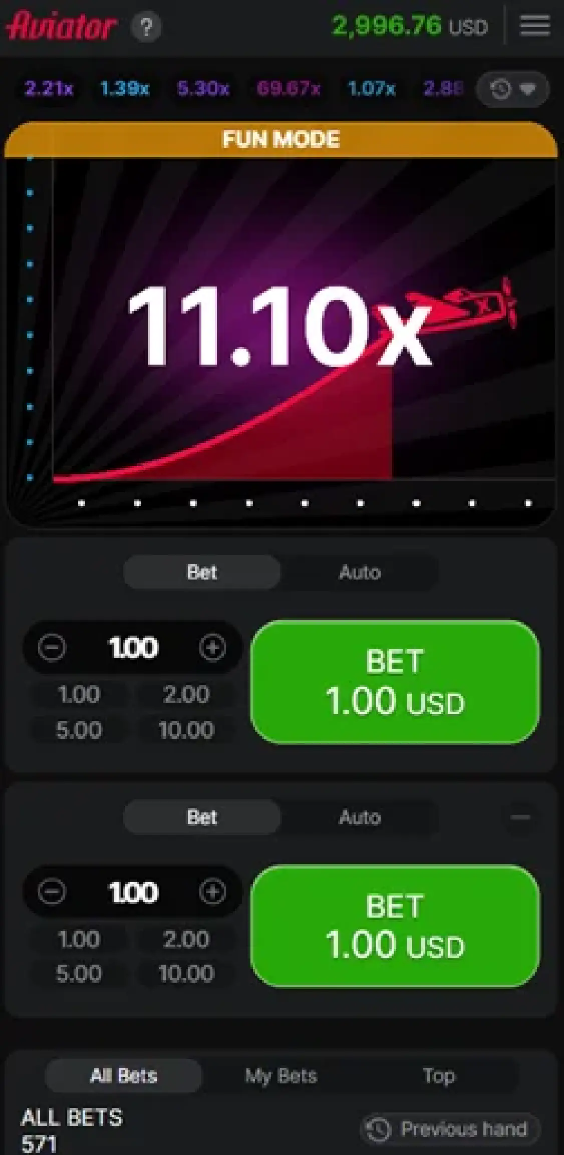 Aviator game by 1win